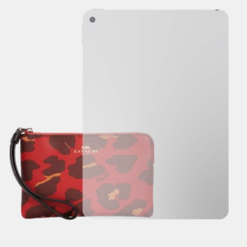 COACH# Corner Zip Wristlet with Leopard Print# last available - Picture 3 of 6